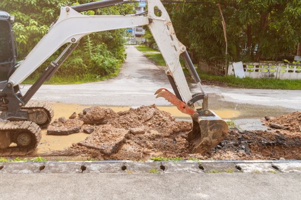 Water Line Excavation